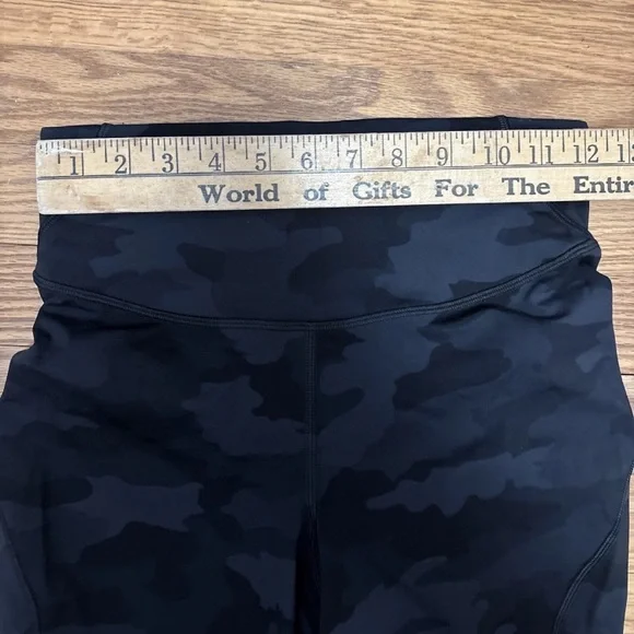 Lululemon Leggings Womens 6 Multi Camo Base Pace High Rise Running Tights - Picture 6 of 10